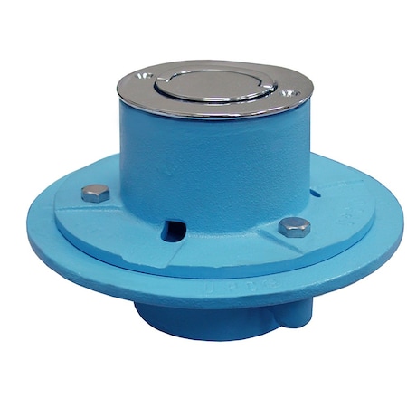 Jones Stephens 2in. IPS Code Blue Roman Tub Drain with 7in. Base and Polished Brass Strainer D64804